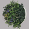 UV Lavender Fields 60cm Green Wall Disc (White)