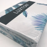 King Size 3pcs Tropical Plant Quilt Cover Set