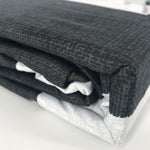 King Size 3pcs Black White Striped Quilt Cover Set