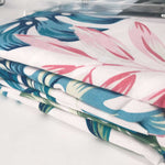 King Size 3pcs Palm Leaf Quilt Cover Set