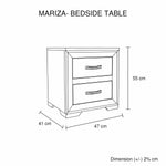 Mariza Bedside Table Saxon Oak