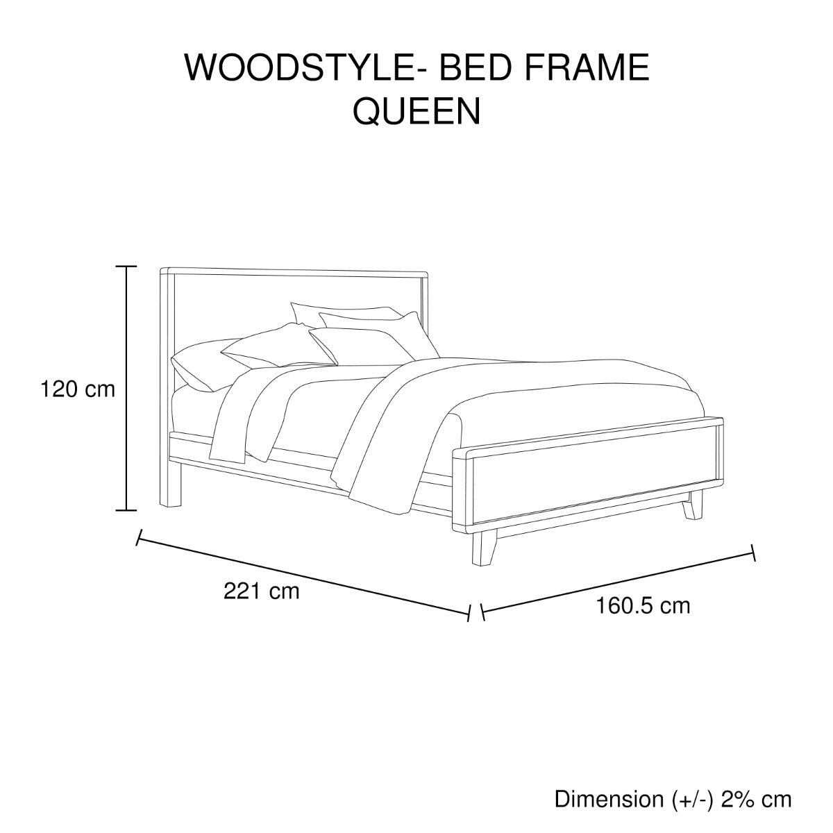 Woodstyle Queen Bed