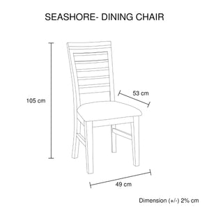 Seashore Dining Chair Fabric Seat