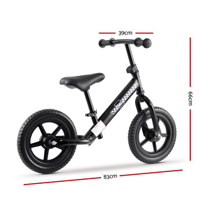 Rigo 12 Inch Kids Balance Bike - Black