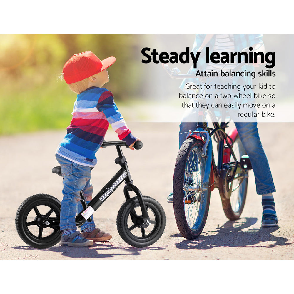 Rigo 12 Inch Kids Balance Bike - Black