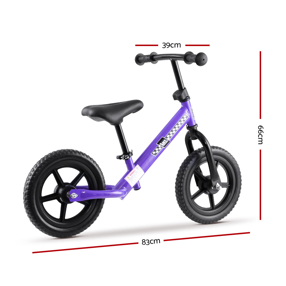 Rigo 12 Inch Kids Balance Bike - Purple