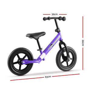 Rigo 12 Inch Kids Balance Bike - Purple