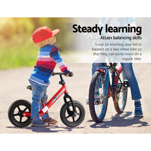 Rigo 12 Inch Kids Balance Bike - Red