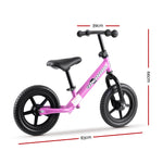 Rigo 12 Inch Kids Balance Bike - Pink