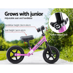 Rigo 12 Inch Kids Balance Bike - Pink