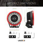 Pair 9 inch Spotlights LED Driving Lights CREE Spot Round 4WD 4x4 SUV OffRoad