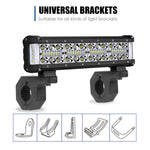 2Pcs Bullbar Mounting Bracket Kit 25-50Mm Clamp Led Work Light Bar Tube Offroad