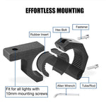 2Pcs Bullbar Mounting Bracket Kit 25-50Mm Clamp Led Work Light Bar Tube Offroad