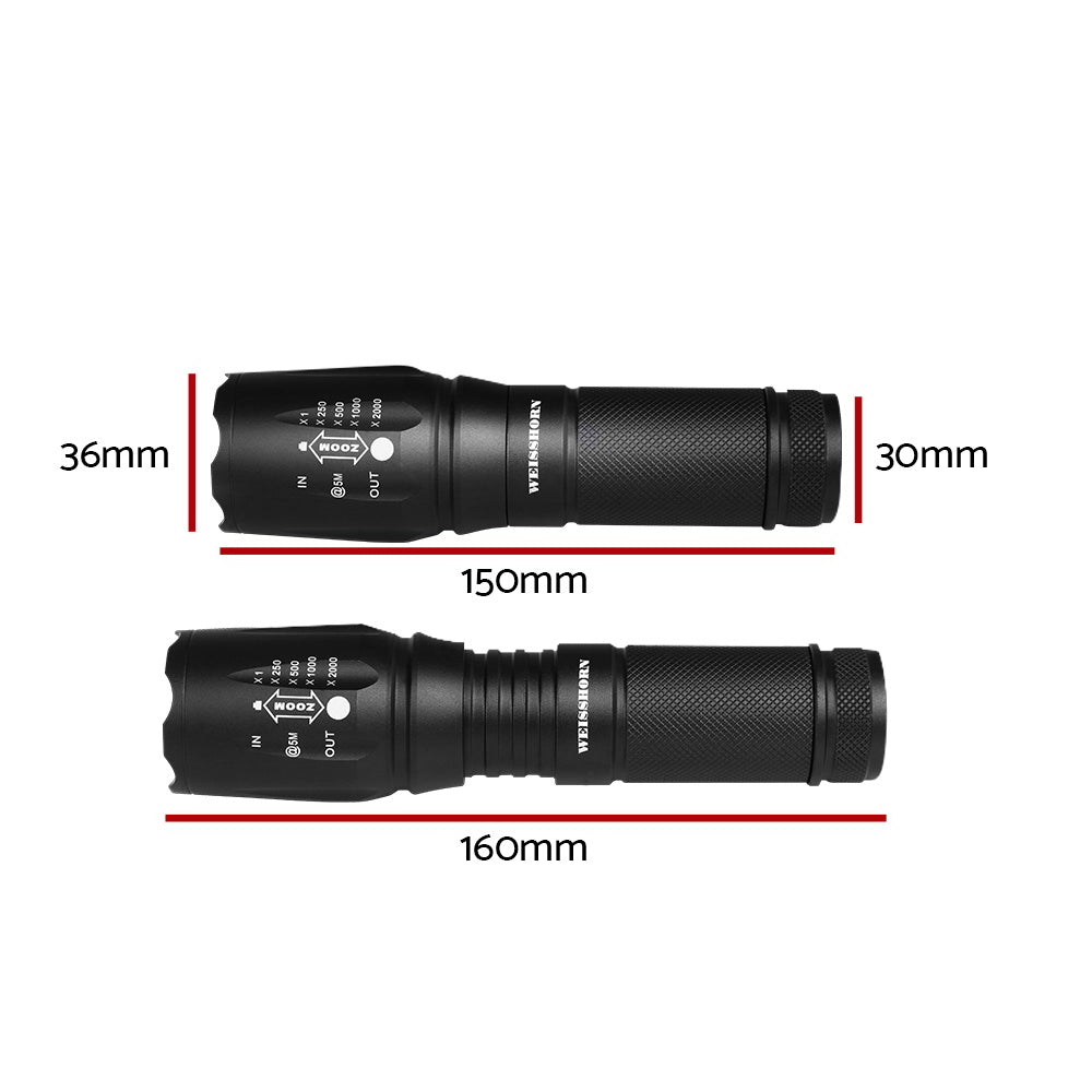 Weisshorn Tactical Flashlight Kit