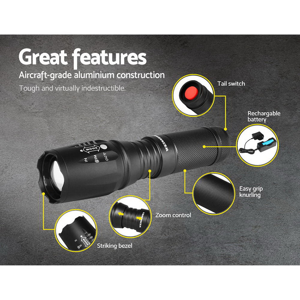 Weisshorn Tactical Flashlight Kit