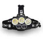 Weisshorn Set of 2 6 Modes LED Head Light Flash Torch Headlamp