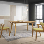 Dining table 6 Seater Solidwood Light Oak