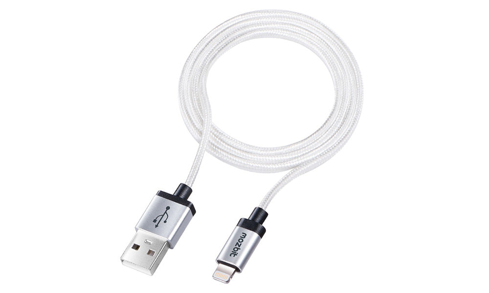 Mozbit 2M Aluminium Nylon Lightning Sync & Charge Cable