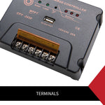 MPPT Solar Charge Controller Solar Panel Battery Regulator 12-24V 20A With USB