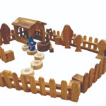 Wooden fence- set of 4