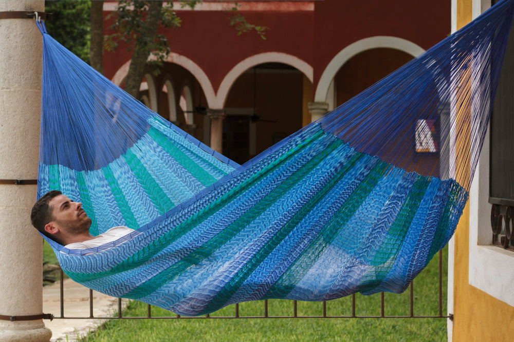 King Size Nylon Plus Hammock in Caribe