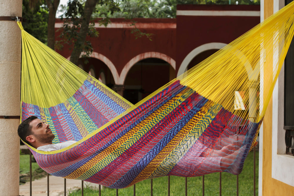 King Size Nylon Plus Hammock in Confeti