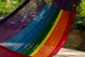 Jumbo Nylon Plus Hammock in Rainbow