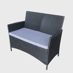 Ravello 4 Piece Rattan Sofa Set - Polywood Table