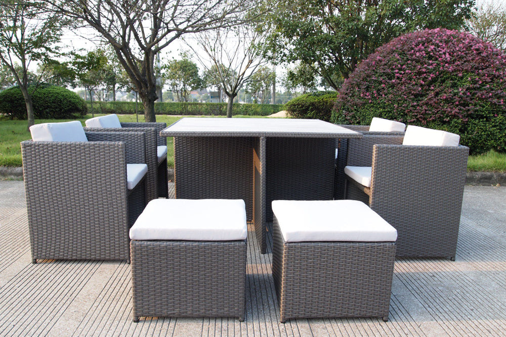 Messina 9 Piece Rattan Dining Set