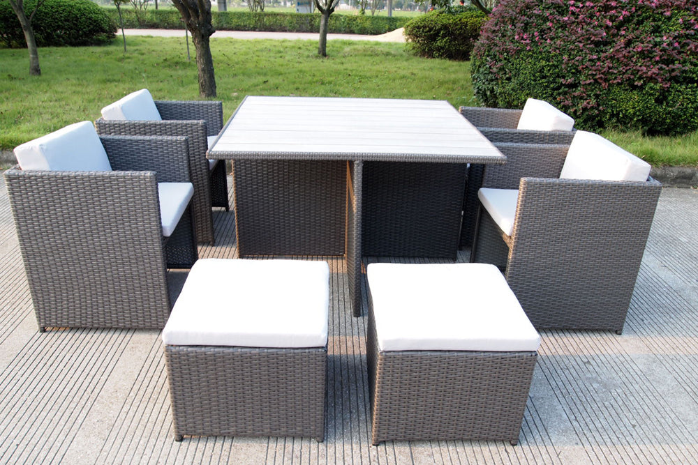 Messina 9 Piece Rattan Dining Set