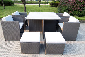 Messina 9 Piece Rattan Dining Set