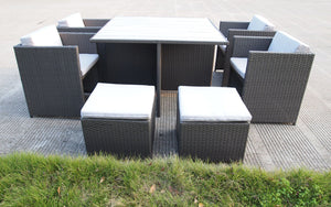 Messina 9 Piece Rattan Dining Set