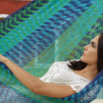 Jumbo Size Outdoor Cotton Hammock in Caribe