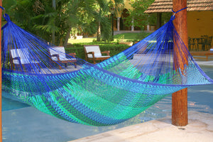 Jumbo Size Outdoor Cotton Hammock in Caribe