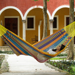 Jumbo Size Outdoor Cotton Hammock in Confeti