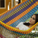Queen Size Outdoor Cotton Hammock in Confeti