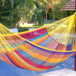 King Size Outdoor Cotton Hammock in Confeti