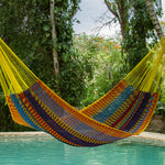 King Size Outdoor Cotton Hammock in Confeti