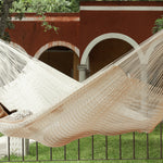 Jumbo Size Outdoor Cotton Hammock in Cream