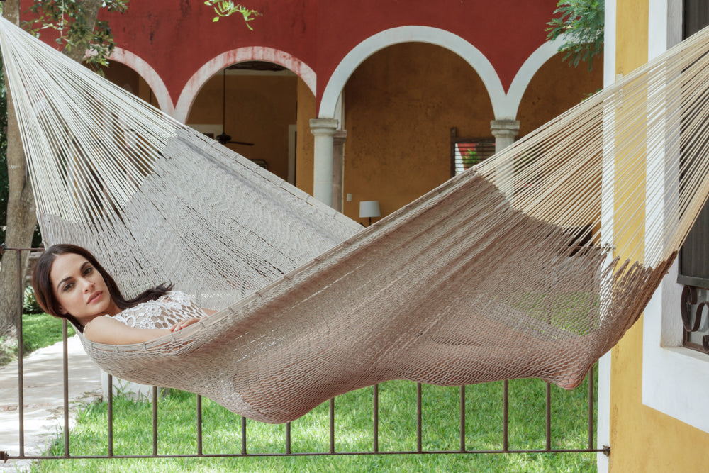 Jumbo Size Outdoor Cotton Hammock in Dream Sands