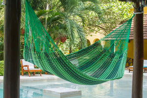Jumbo Size Outdoor Cotton Hammock in Jardin