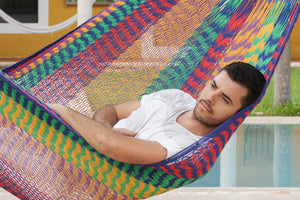 Jumbo Size Outoor Cotton Hammock in Mexicana