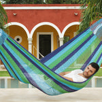 Jumbo Size Outdoor Cotton Hammock in Oceanica