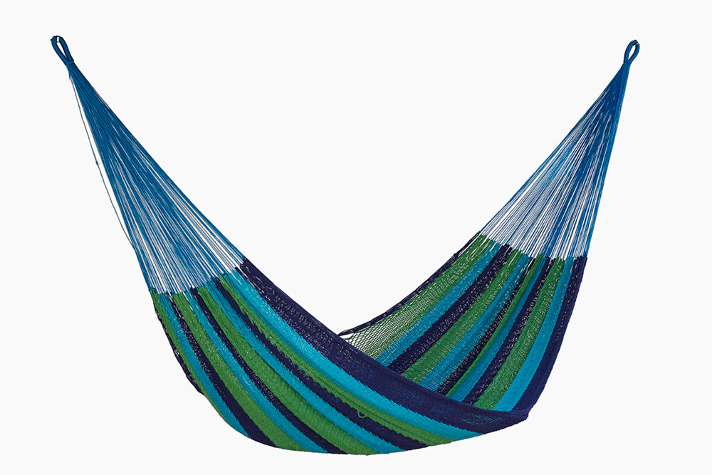 Jumbo Size Outdoor Cotton Hammock in Oceanica