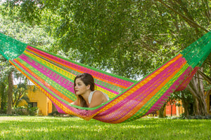Jumbo Size Outdoor Cotton Hammock in Radiante