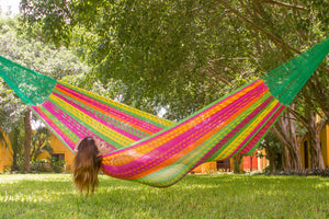 Queen Size Outdoor Cotton Hammock in Radiante