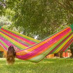 King Size Outdoor Cotton Hammock in Radiante