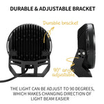 Pair 9inch CREE LED Driving Lights Spotlights Spot Flood Combo 4x4 OffRoad 9inch
