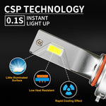 Pair LED Headlight Kit Driving Lamp CSP 9005 High Low Beam Canbus ERROR FREE