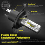 Pair LED Headlight Kit Driving Lamp H4 HB2 9003 High Low Beam 12000LM pair